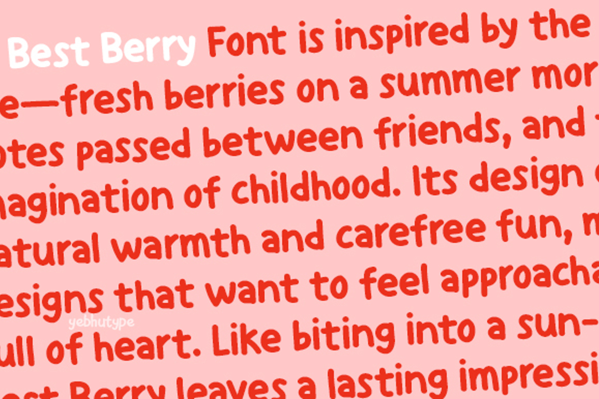 Best Berry Font - Free Download