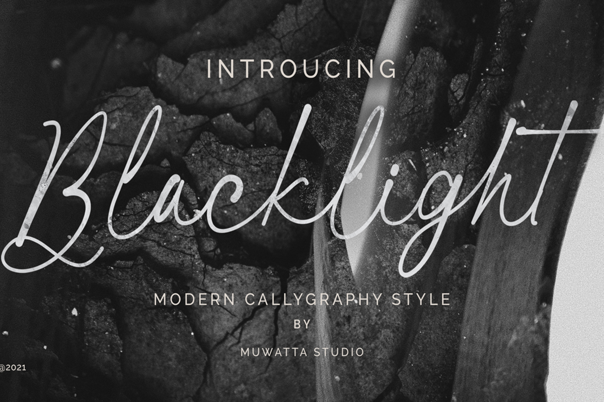 Blacklight Font | Muwattastudio | FontSpace