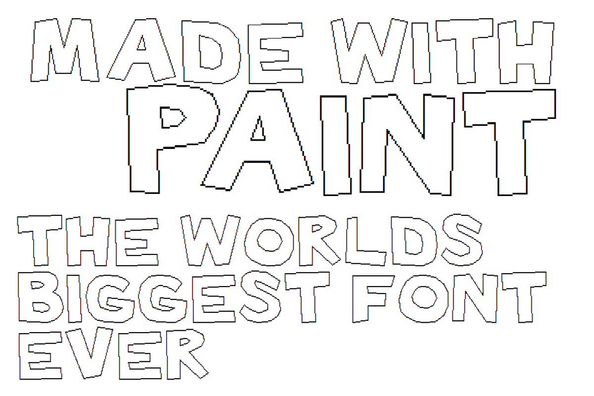 Made with Paint Font 538Fonts FontSpace
