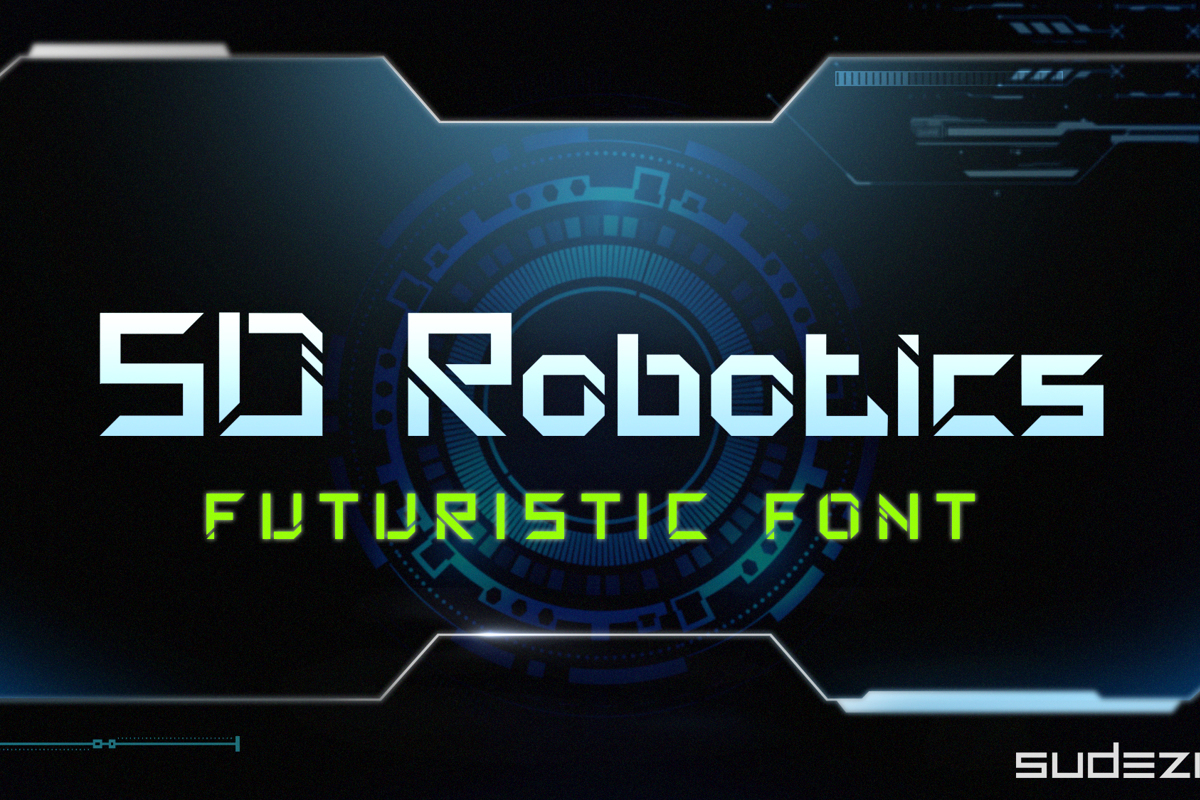 SD Robotics Font | Sudezine | FontSpace