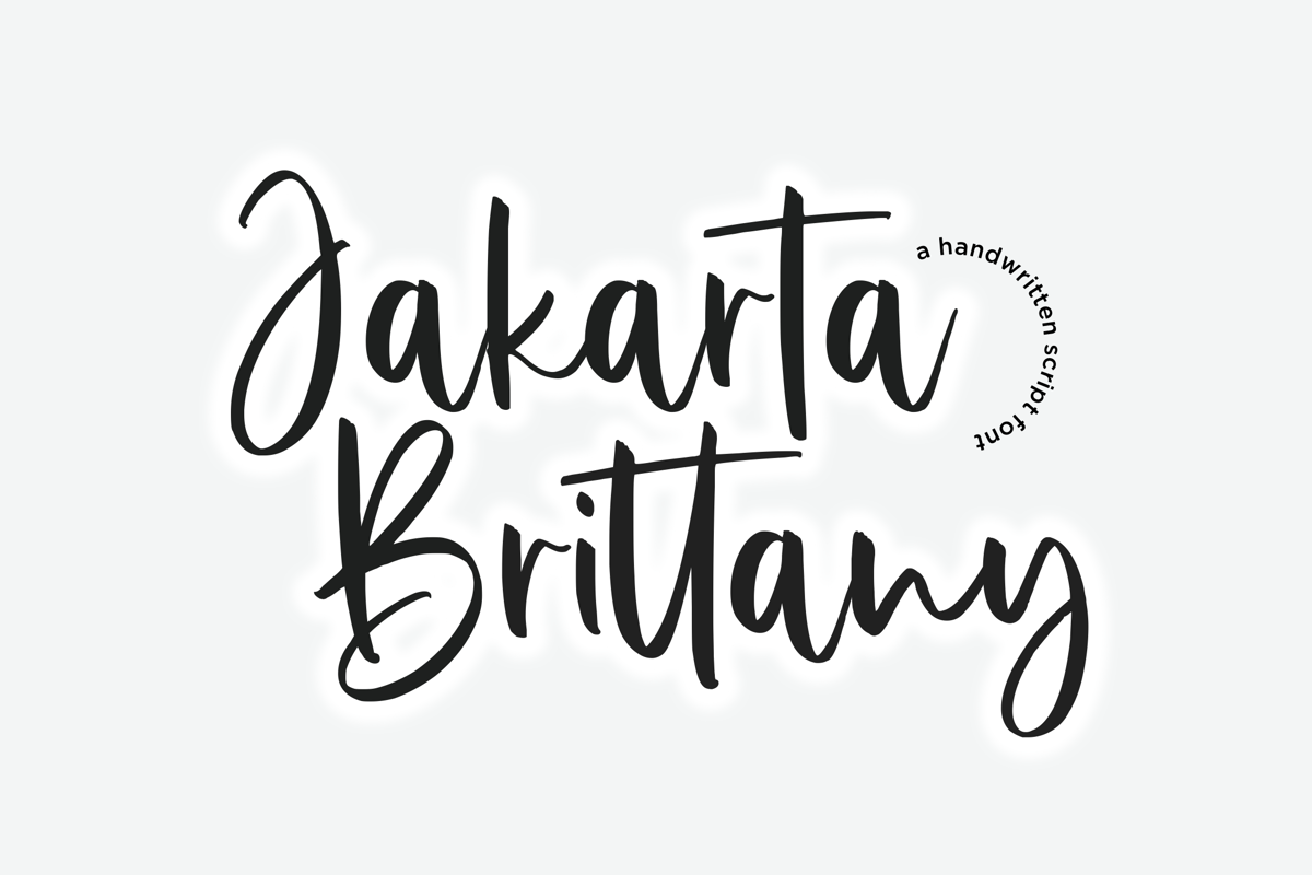 Jakarta Brittany Font Allouse Studio FontSpace