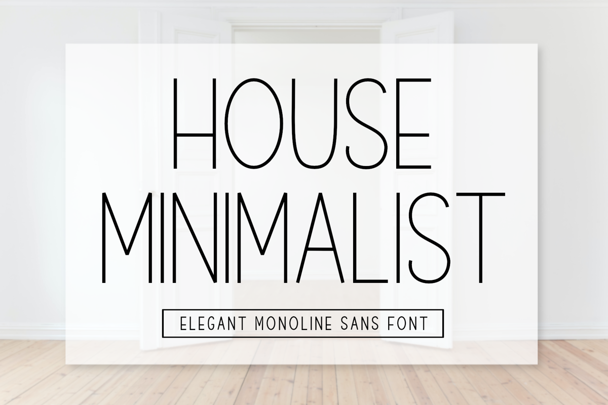 House Minimalist Font AV Type FontSpace