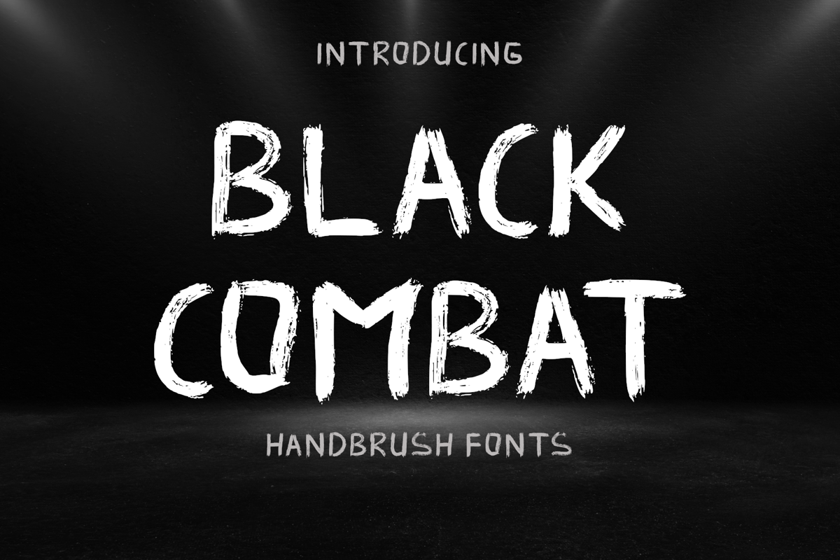 Black Combat Font | Yoga Letter | FontSpace