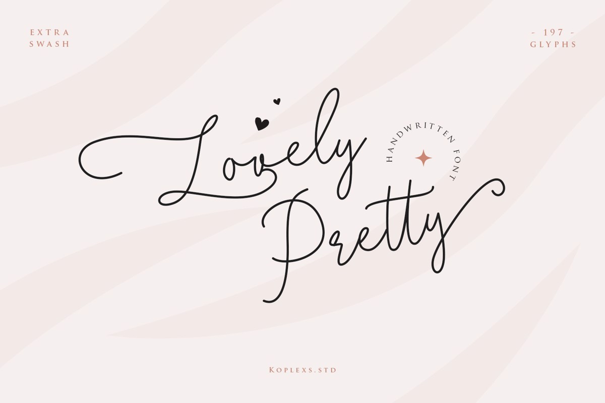 Красивый шрифт prettyfont net