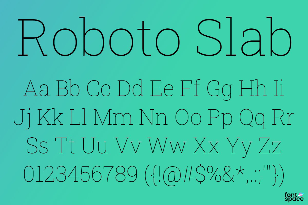Pensar Eso Riego Roboto Slab Font | Google | FontSpace
