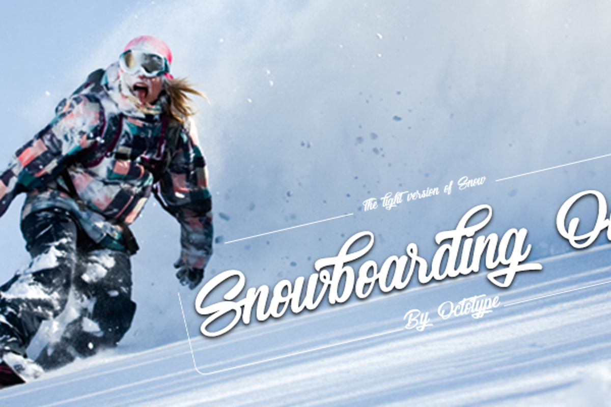 Snowboarding Only Font Octotype FontSpace