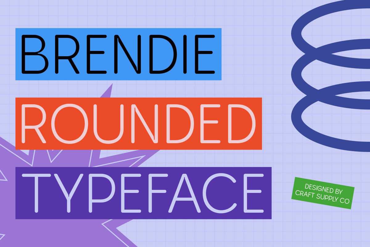 Brendie Rounded Font | craftsupplyco | FontSpace