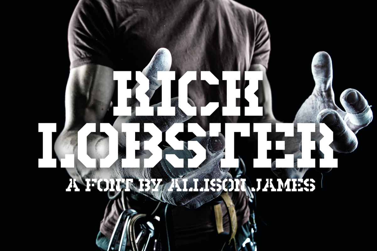 Rick Lobster Font Chequered Ink FontSpace