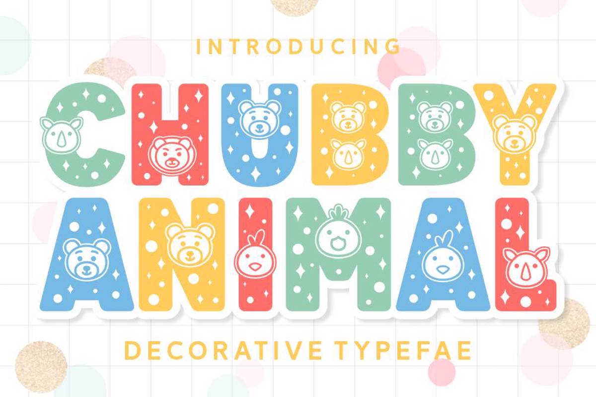 Chubby Animal Font | GraphicSauce | FontSpace