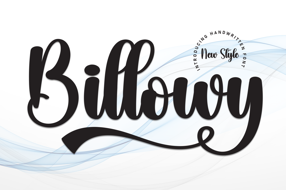 Billowy Font | scratchones_creative | FontSpace