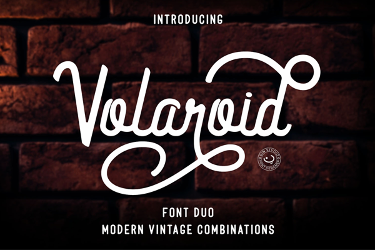 Volaroid Script Font | Din Studio | FontSpace
