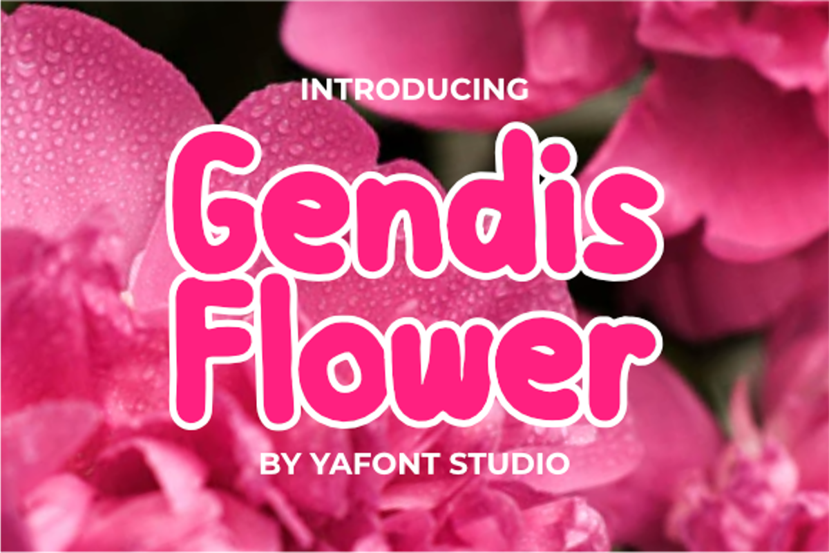 Gendis Flower Font - Free Download