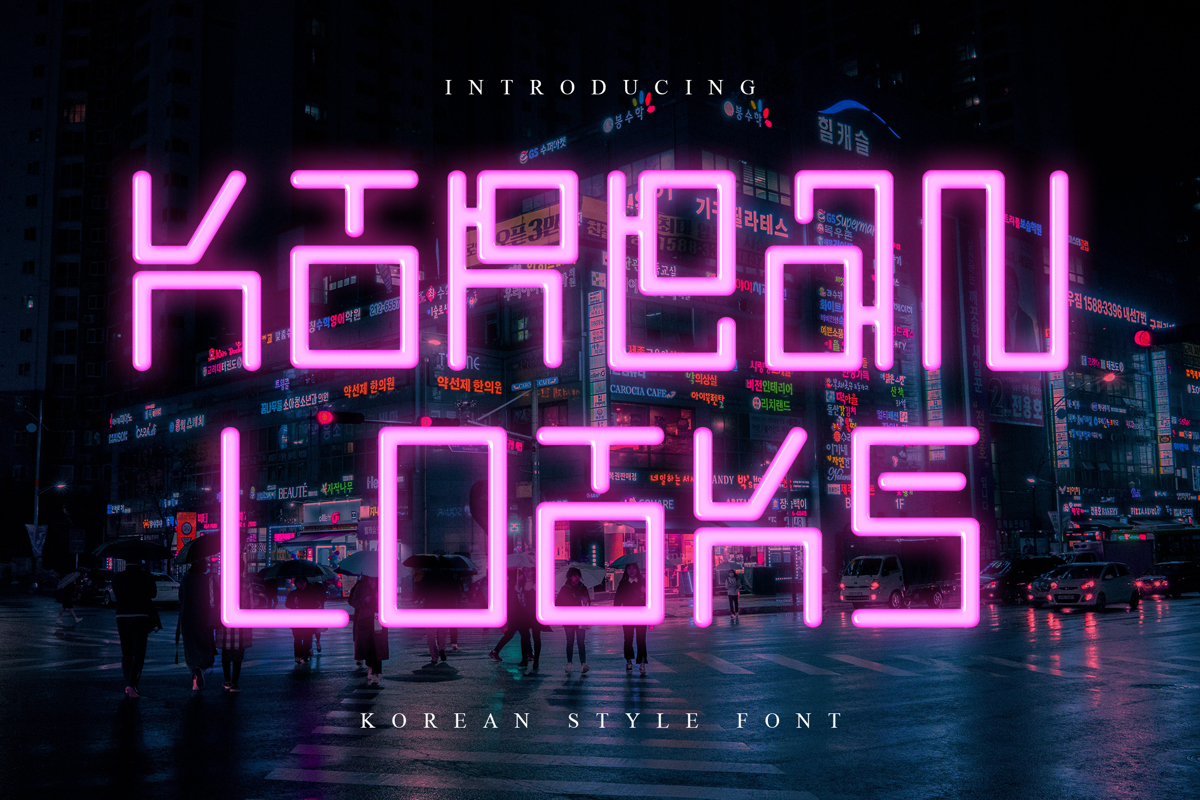 Korean Looks Font | AbasCreative | FontSpace