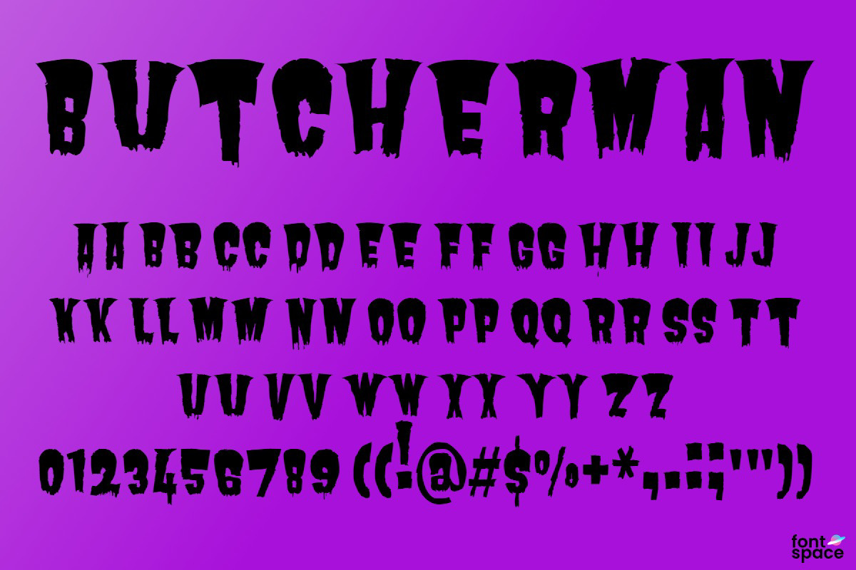 Butcherman Font - Free Download