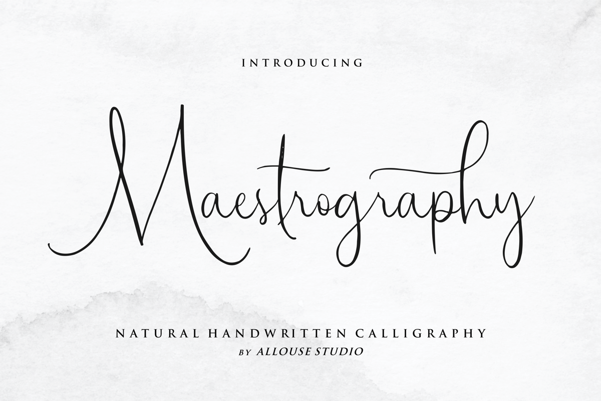 Maestrography Font | Allouse.Studio | FontSpace