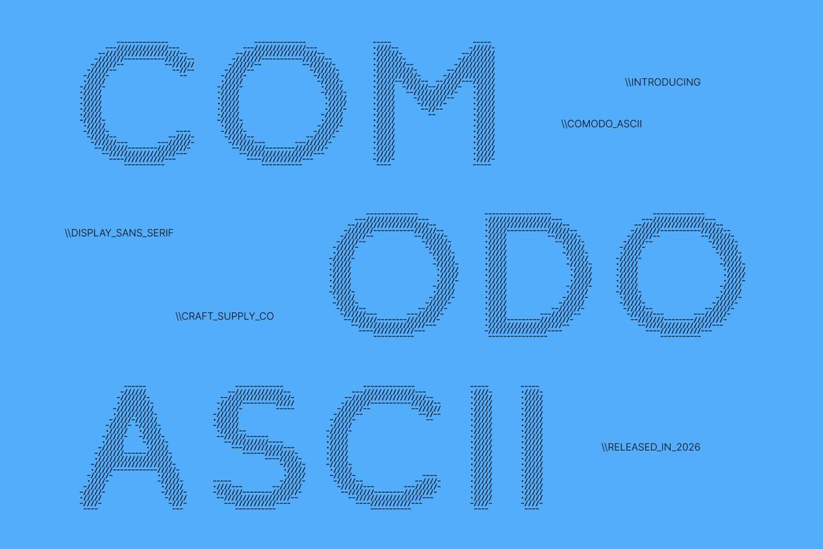 Comodo Ascii Font - Free Download