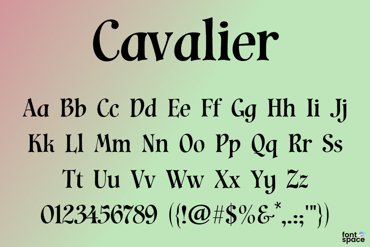 cavalier-font-dieter-steffmann-fontspace