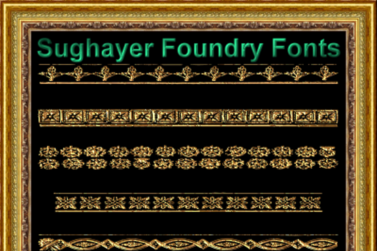 Vintage Borders_011 Font | Sughayer Foundry | FontSpace