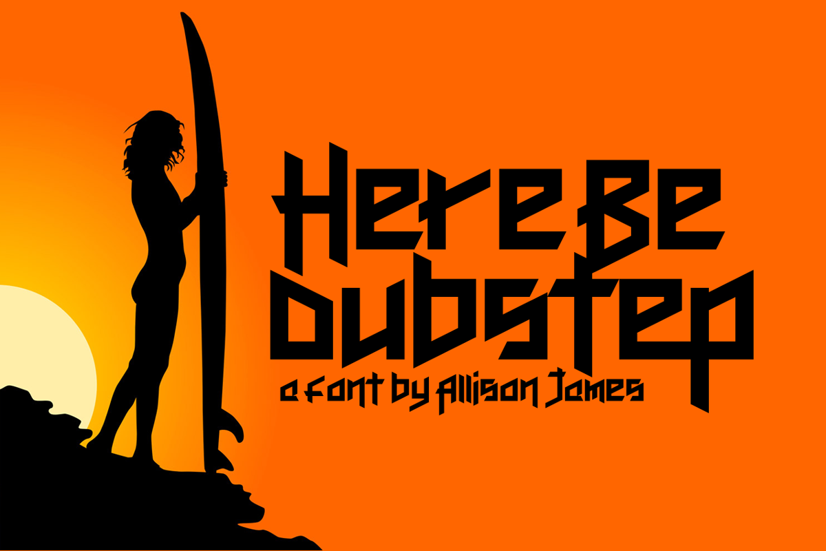 Here Be Dubstep Font | Chequered Ink | FontSpace