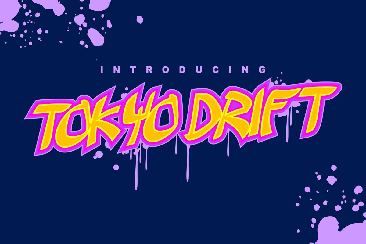 tokyo-drift-font-azkarizki-fontspace