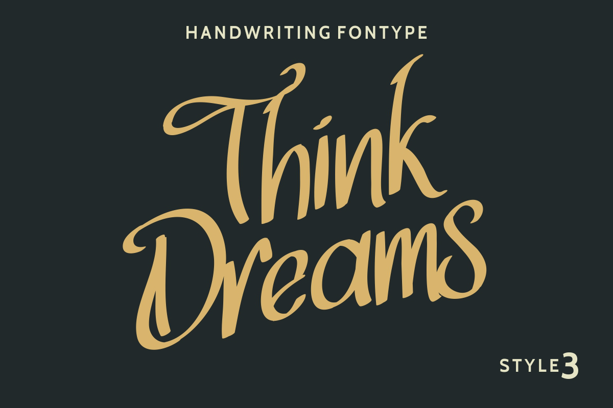 Think Dreams Font Edric Studio FontSpace