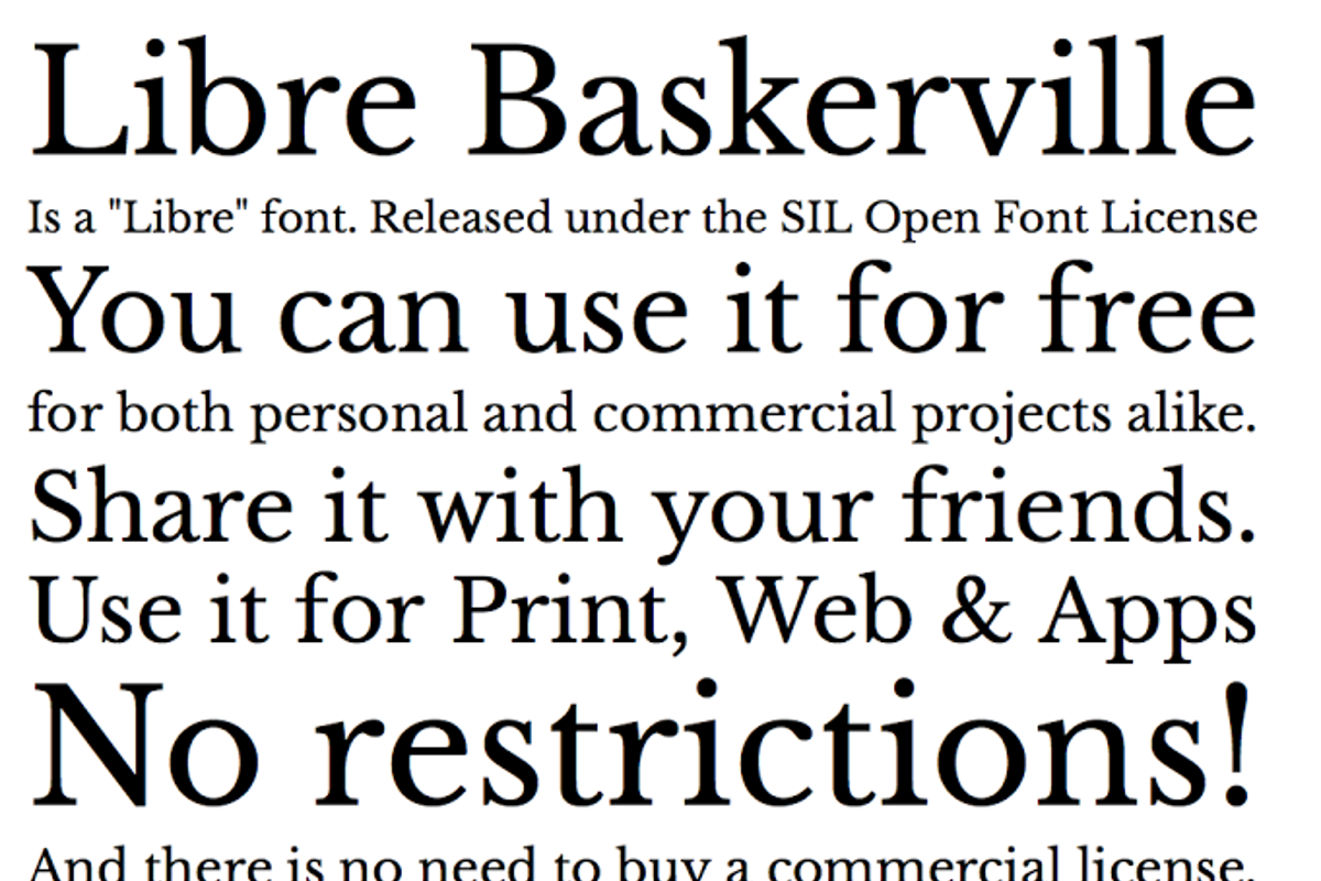 Libre Baskerville Font Generator
