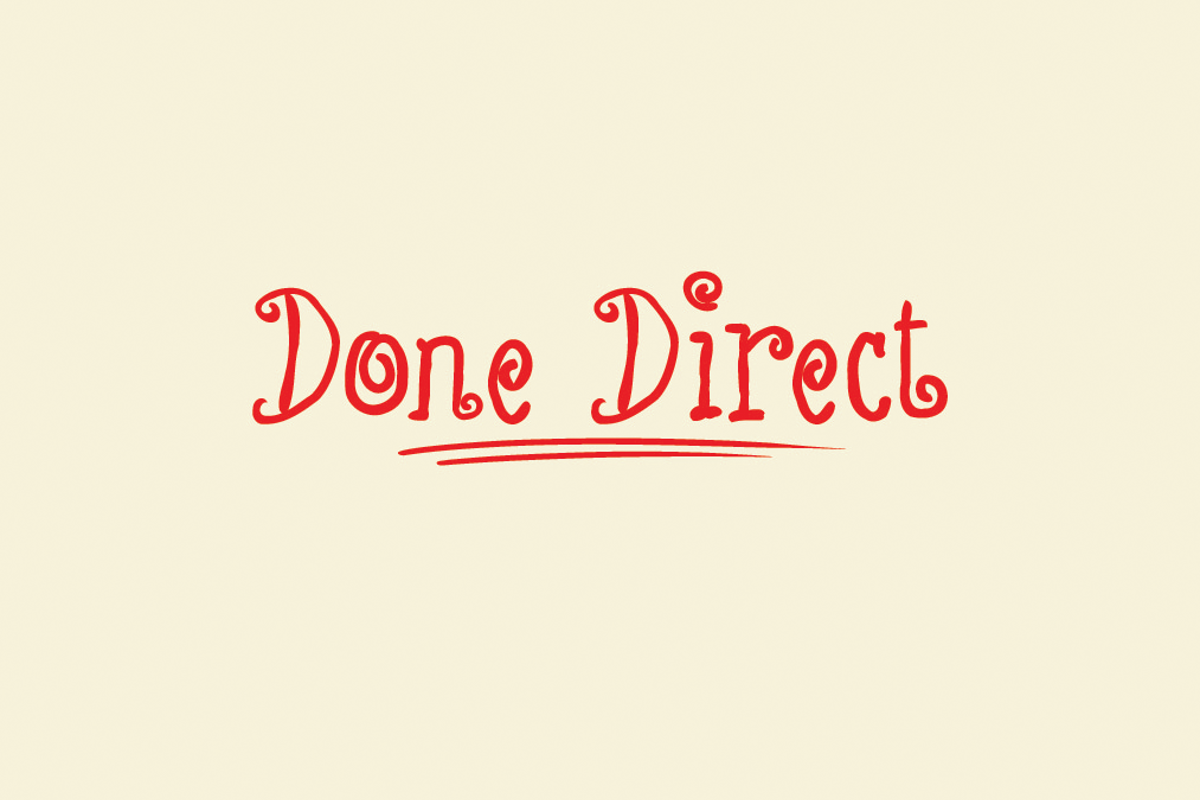 Done Direct Font | Linafisstudio | FontSpace