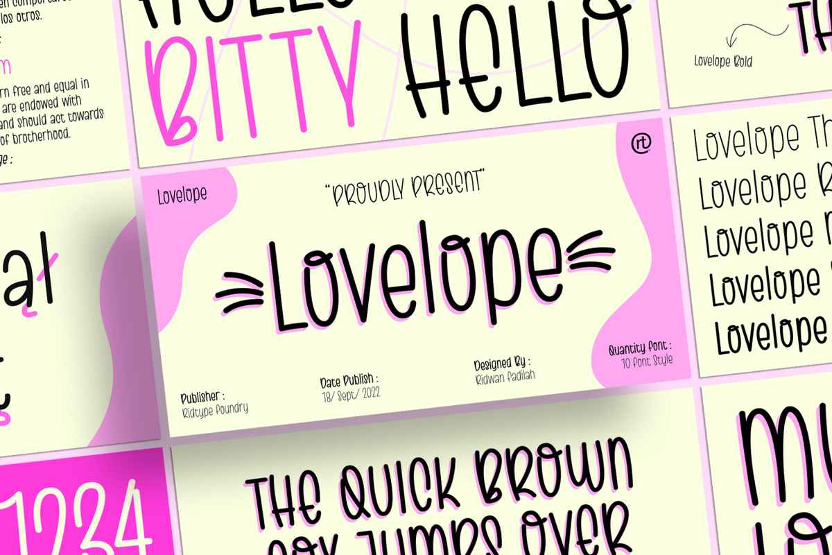 Lovelope Font | Ridtype | FontSpace