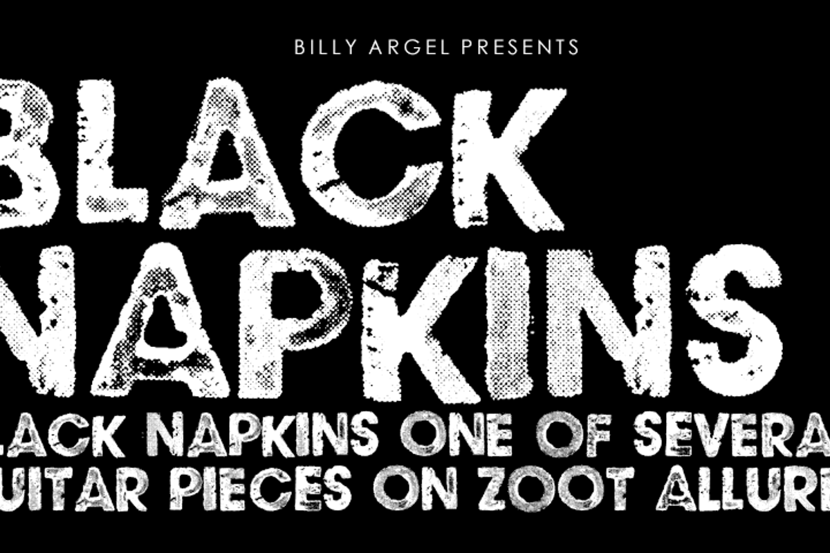 BLACK NAPKINS Font Billy Argel Fonts FontSpace