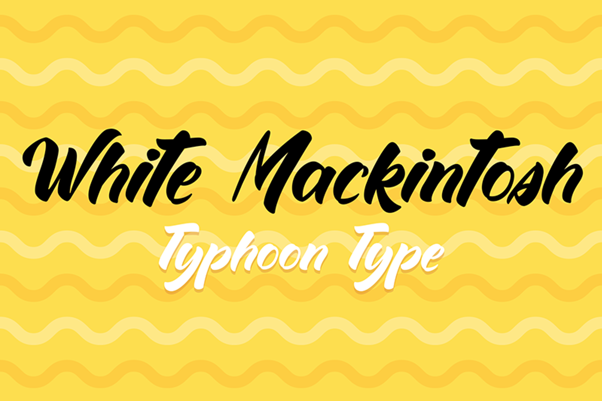 White Mackintosh Font Typhoon Type Suthi Srisopha Fontspace
