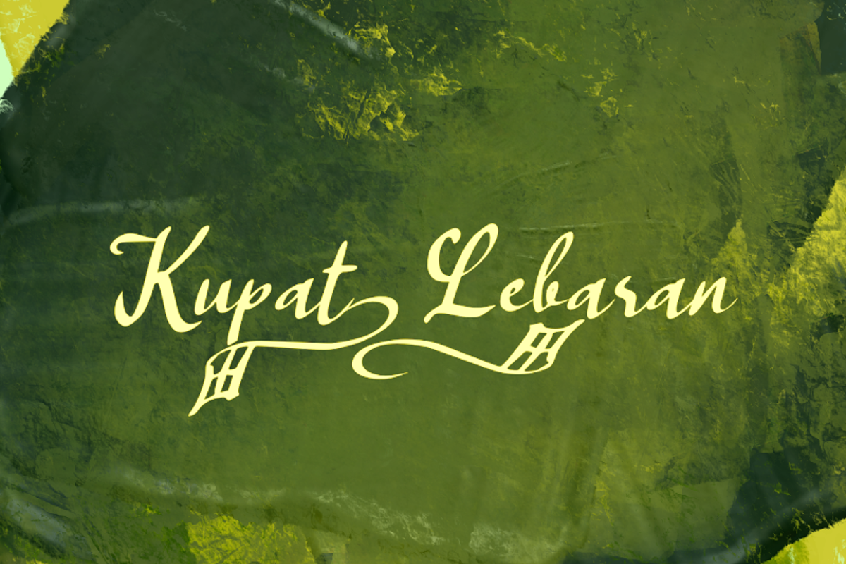 K Kupat Lebaran Font | wepfont | FontSpace