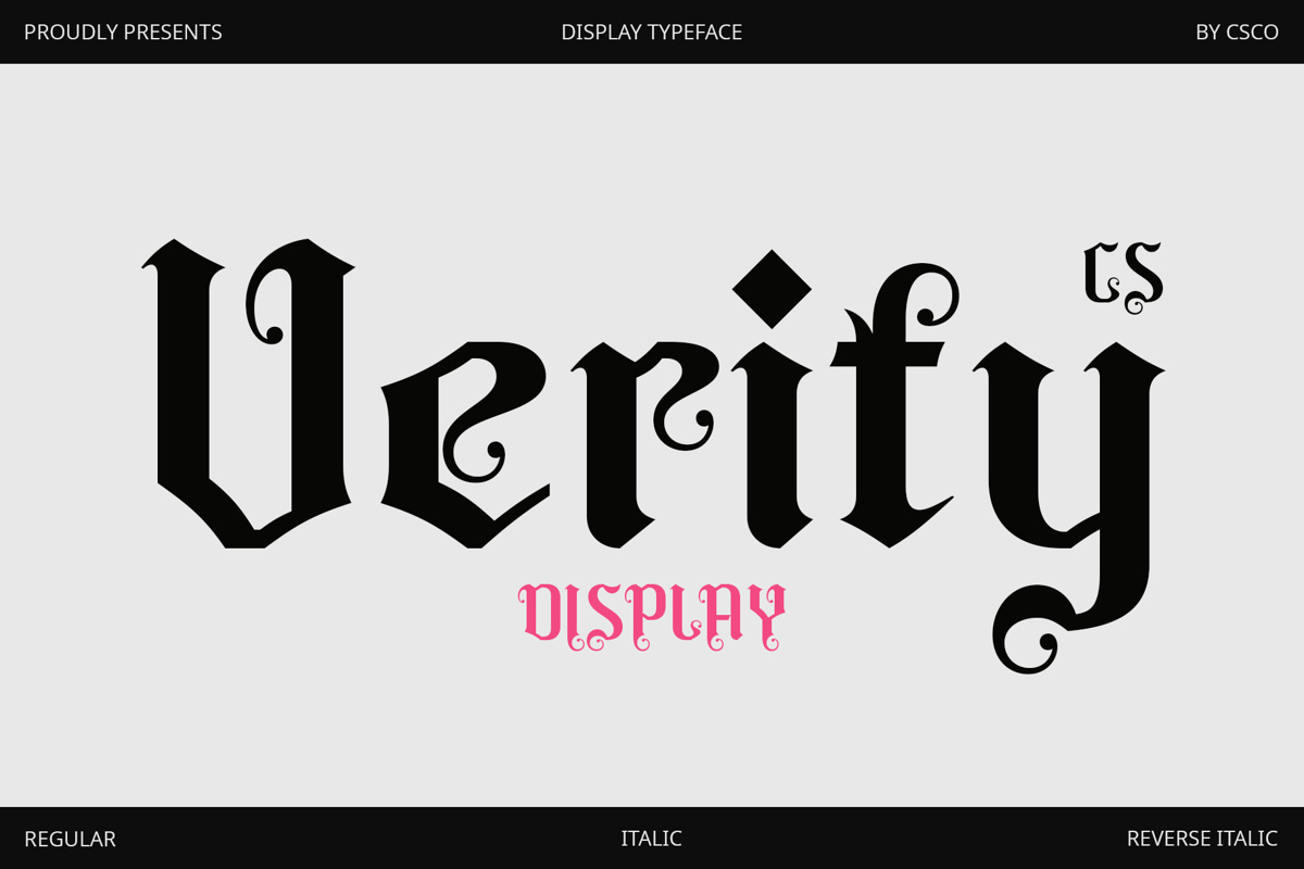 CS Verity Font - Free Download