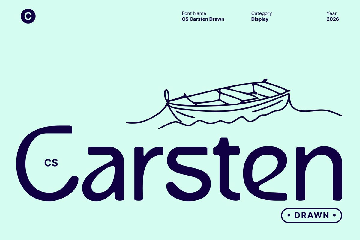 CS Carsten Drawn Font - Free Download
