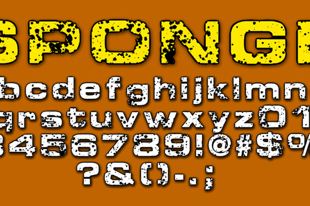 Sponge Font | CloutierFontes | FontSpace