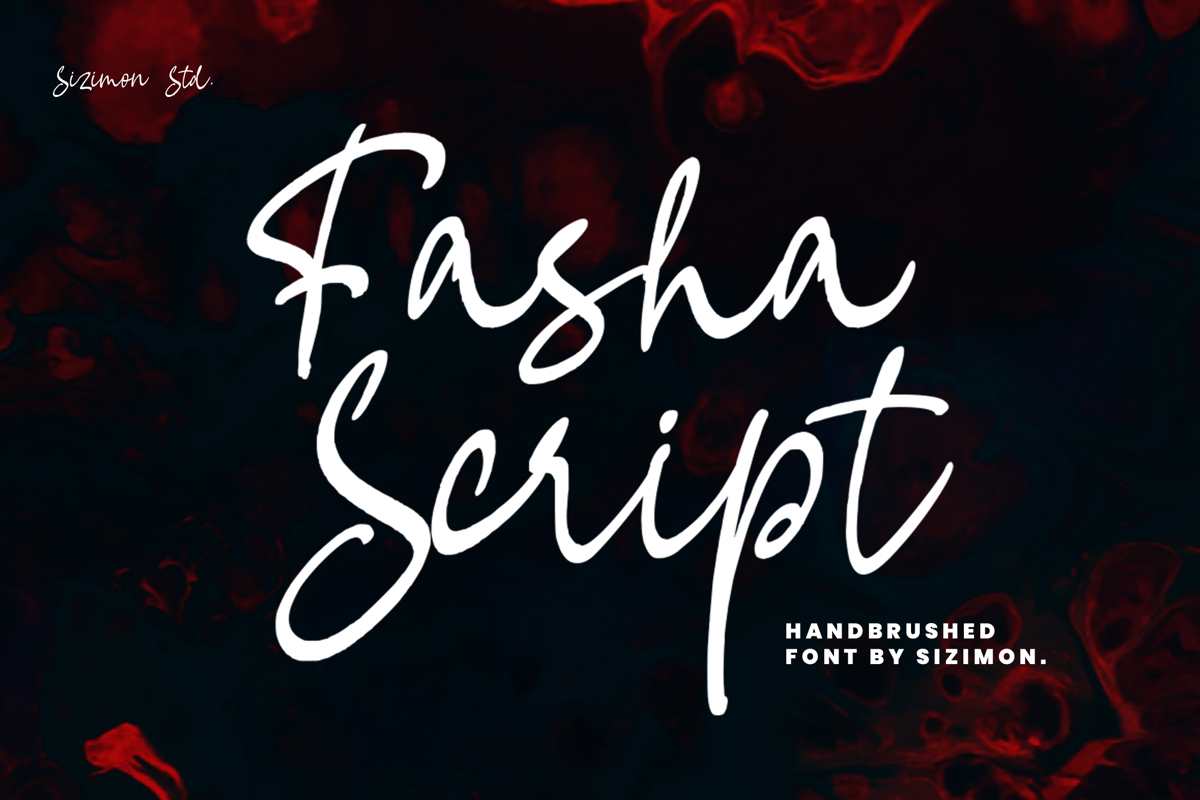 Fasha Script Font | sizimon | FontSpace