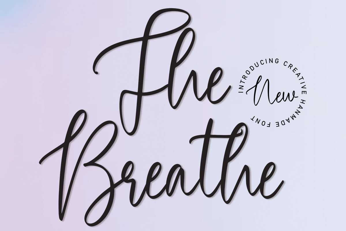 The Breathe Font | scratchones_creative | FontSpace