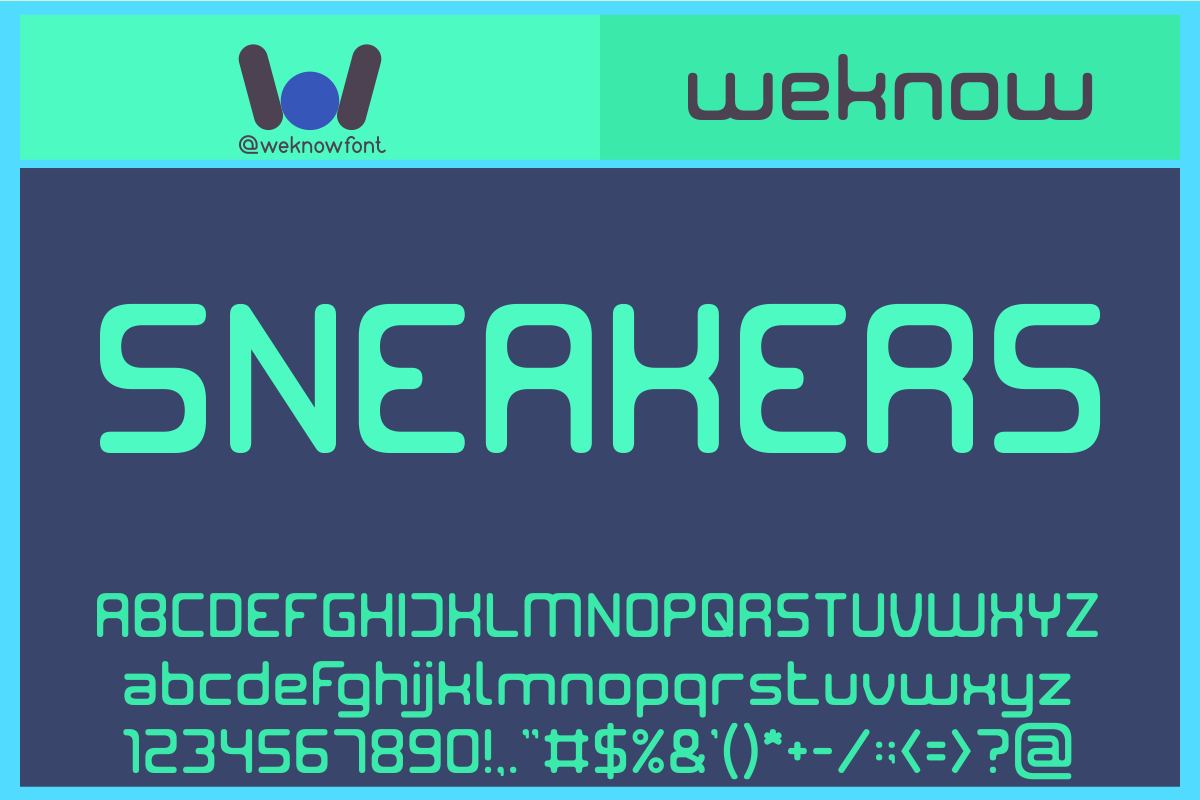 SNEAKERS Font | weknow | FontSpace