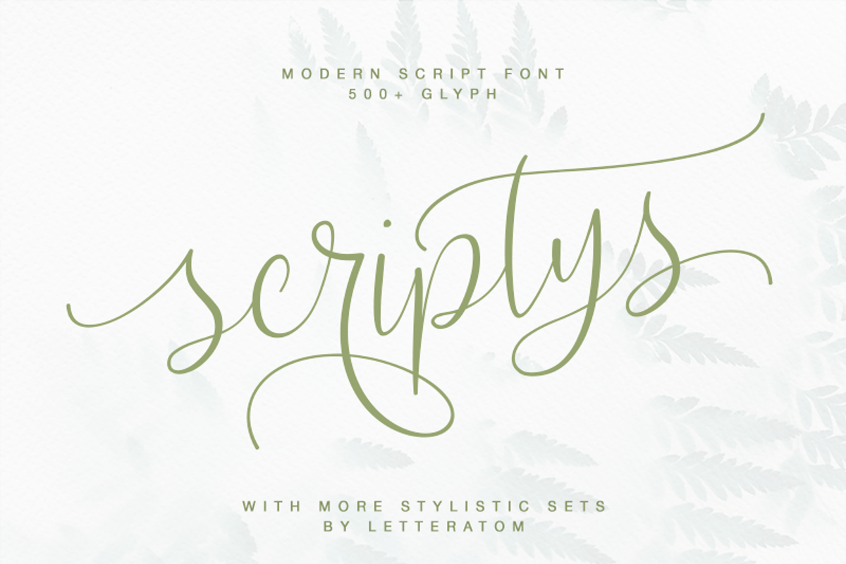 Scriptys Font | Letteratom | FontSpace