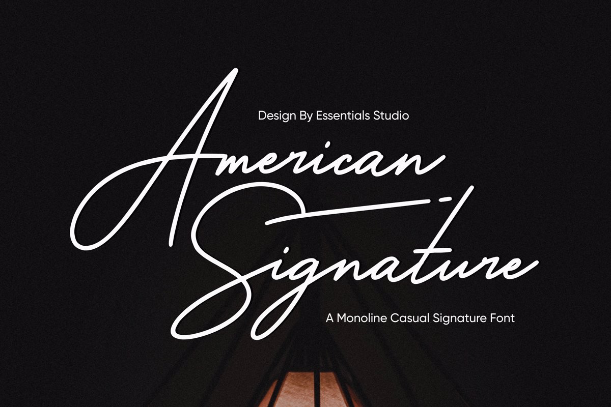 American Signature Font Essentials Studio FontSpace