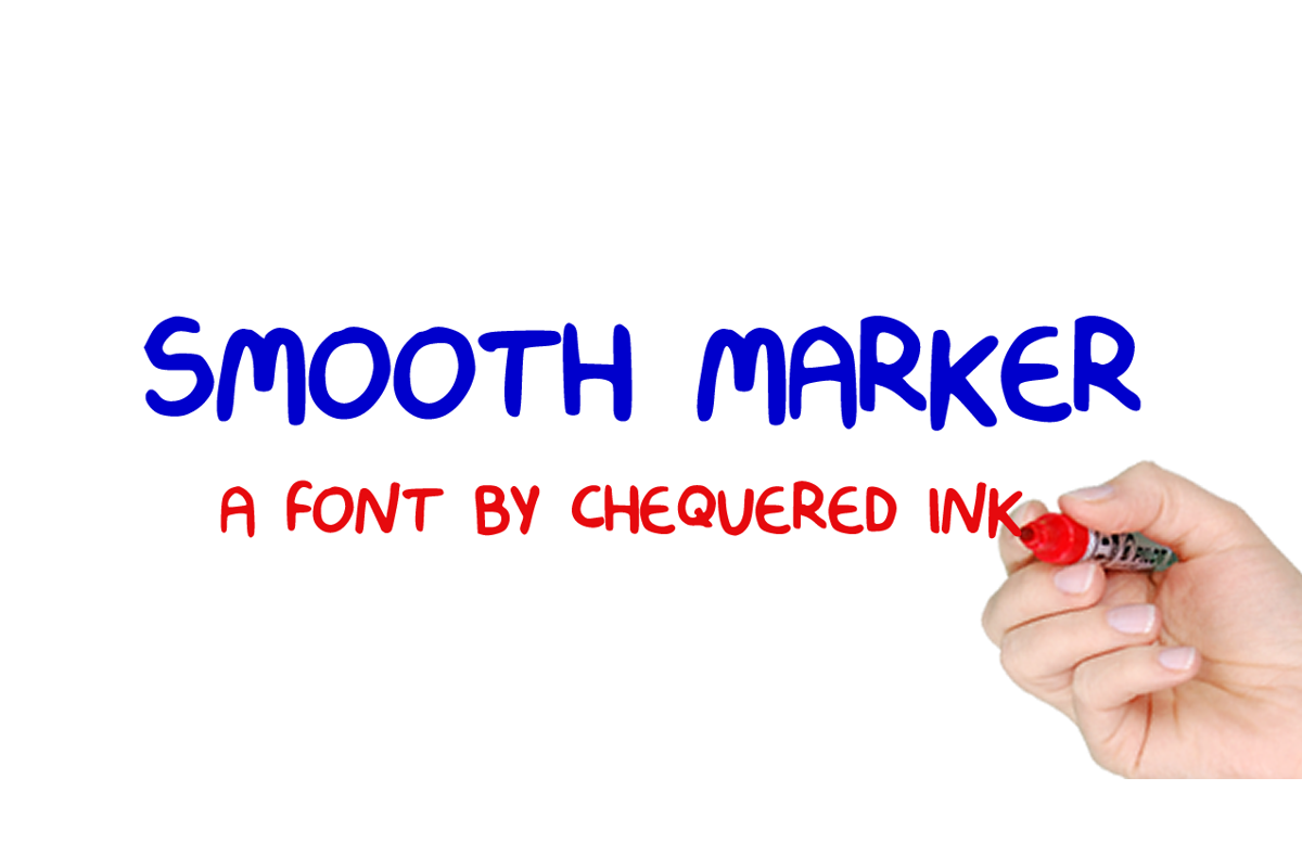 Smooth Marker Font | Chequered Ink | FontSpace