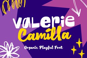Related font Valerie Camilla Script