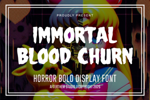 Related font Immortal Bloodchurn
