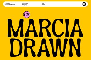 Related font CS Marcia Drawn