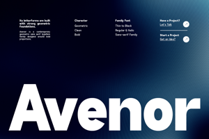 Related font Avenor