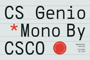Related font CS Genio Mono