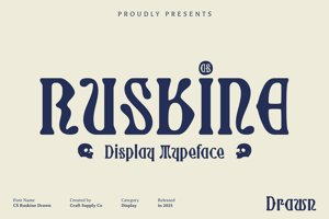 Related font CS Ruskine Drawn
