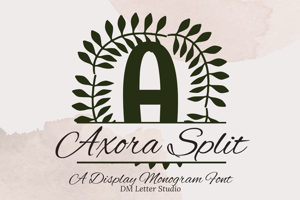 Related font Axora Split Monogram