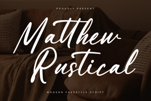 Related font Matthew Rustical