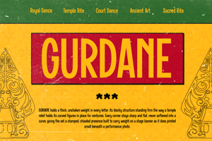 Related font Gurdane