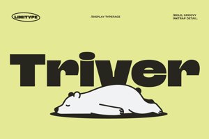 Related font Triver - Bold Inktrap Font